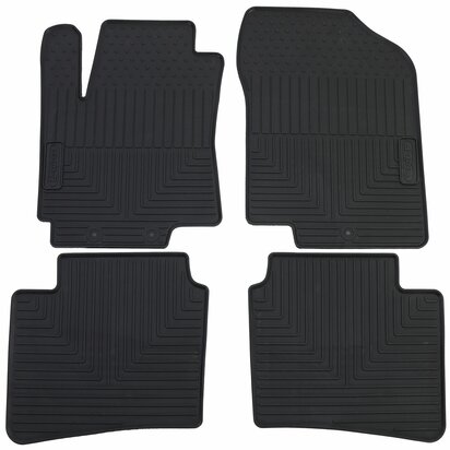 Rubberen-Automatten-Kia-Rio-UB-Vanaf-2011-t-m-2016-All-Weather-Vloermatten-Zwart