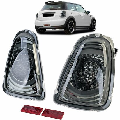 LED-Achterlichten-Mini-R56-Facelift-2010-2014-Special-Design-Smoke-Zwart 