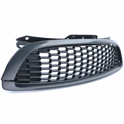 Grill-Set-Mat-Zwart-Mini-R55-R56-3-delig-Sportieve-Frontupgrade