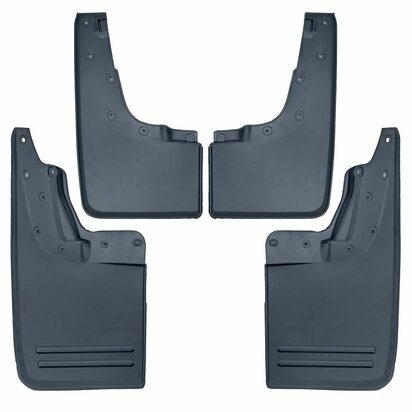VW-Amarok-Spatlappen-Set-Voor-Achter-Zwart