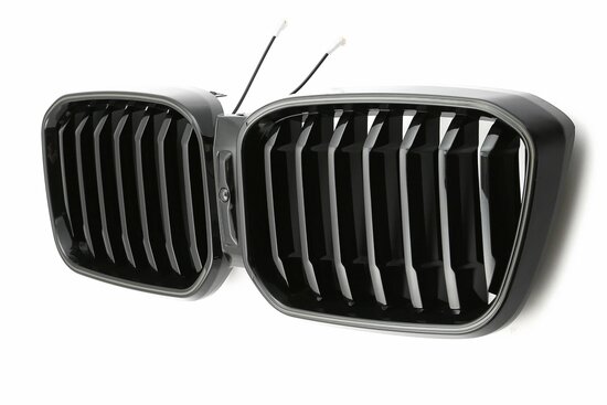 LED-Sport-Grille-BMW-X3-X4-G01-G02-LCI-vanaf-2021-Glans Zwart
