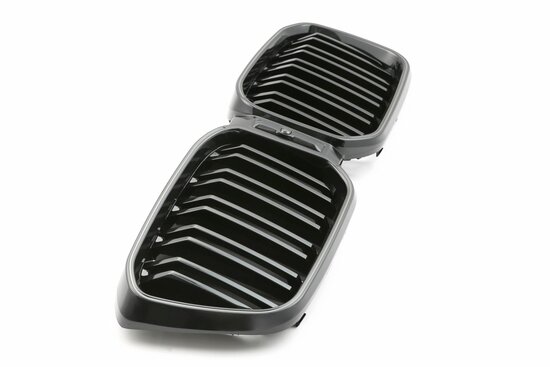 LED-Sport-Grille-BMW-X3-X4-G01-G02-LCI-vanaf-2021-Glans-Zwart-Dubbele 