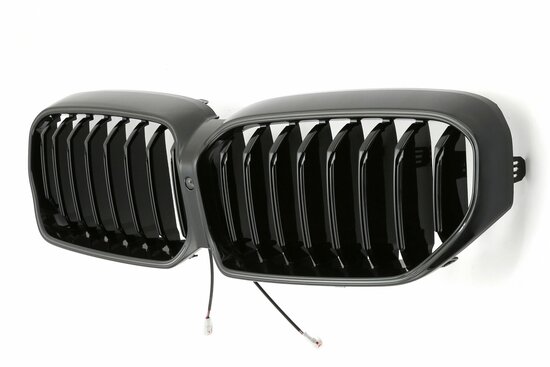 LED-Sport-Grille-BMW-3-Serie-G20-G21-LCI-vanaf-07-2022-Glans-Zwart