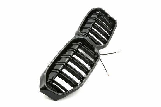 LED-Sport-Grille-BMW-3-Serie-G20-G21-LCI-vanaf-07-2022-Glans-Zwart-Dubbele-Spijl