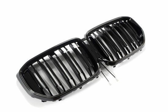 LED-Sport-Grille-BMW-X5-G05-LCI-vanaf-04-2023-Glans-Zwart-Dubbele-Spijl