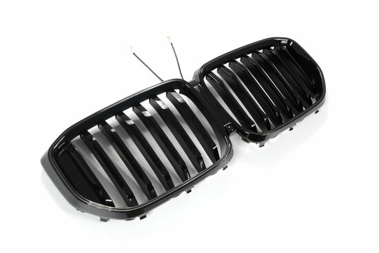 LED-Sport-Grille-BMW-X5-G05-LCI-vanaf-04-2023-Glans-Zwart-Enkele-Spijl