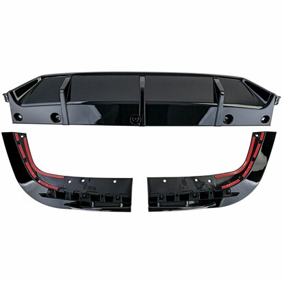 Bumper-Diffuser-BMW-X5-G05-M-Pack-Glans-Zwart