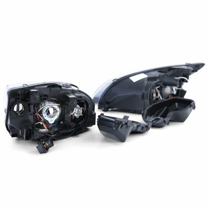 Koplampen-Zwart-Ford-Focus-II-2004&ndash;2008-Set-Links-Rechts