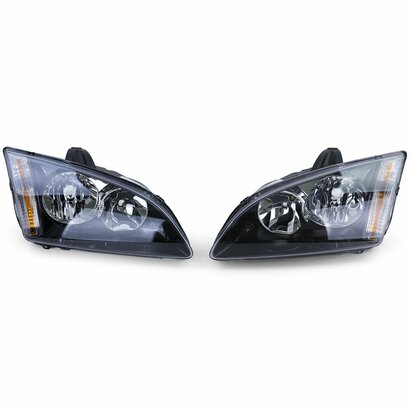Koplampen-Zwart-Ford-Focus-II-2004&ndash;2008-Set-Links-Rechts