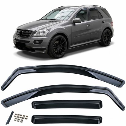 Mercedes-ML-W164-Zijwindscherm-Windscherm-Regen