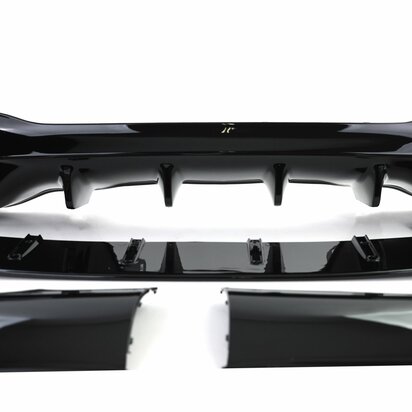Uitlaat-Diffuser-Mercedes-CLA-C118-X118-AMG-Look-Glans-Zwart