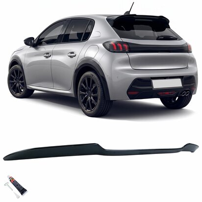 Dakspoiler-Peugeot-208-II-Performance-Zwart-Glans-2019-2023-Achterspoiler