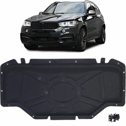 BMW X5 F15 X6 F16 Motorkap Isolatiemat Zwart