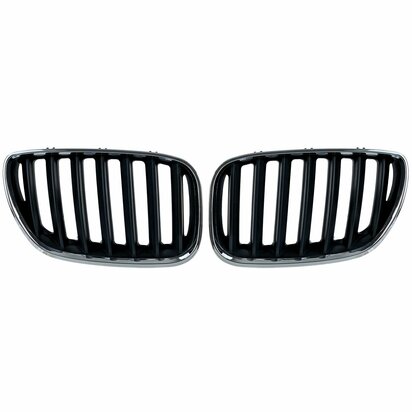 bmw-x5-e53-sport-nieren-grill-chroom-Zwart-2-delig