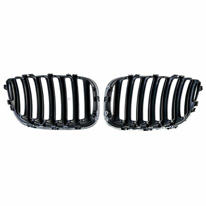 bmw-x5-e53-sport-nieren-grill-chroom-Zwart-2-delig