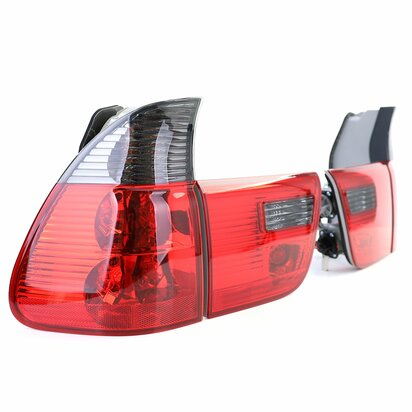 Achterlichten Set Voor Bmw X5 E53 Rood / Smoke Glas
