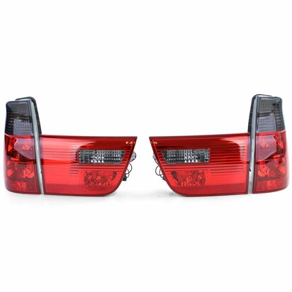 Achterlichten Set Voor Bmw X5 E53 Rood / Smoke Glas