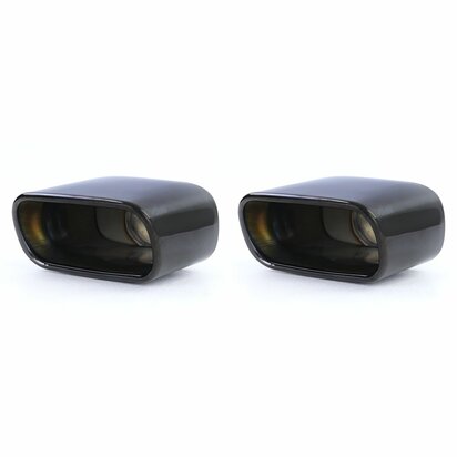 Uitlaat-Sierstuk-Set-Voor-Bmw-X5-E53-Rvs-Zwart