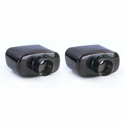 Uitlaat-Sierstuk-Set-Voor-Bmw-X5-E53-Rvs-Zwart