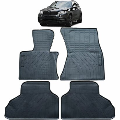 Rubberen-Automatten-Bmw-X5-E53-All-Weather-Vloermatten-Zwart