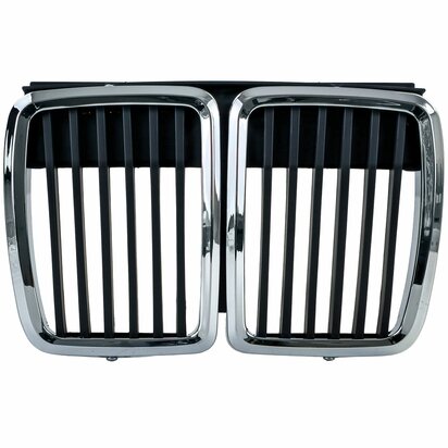 Grill Voor Bmw 3 Serie E30 Zwart Chroom
