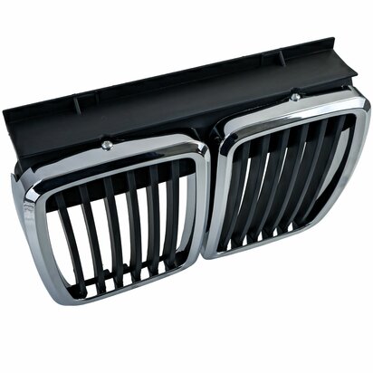 Grill Voor Bmw 3 Serie E30 Zwart Chroom