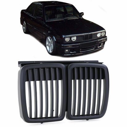 Grill-Voor-Bmw-3-Serie-E30-Mat-glans