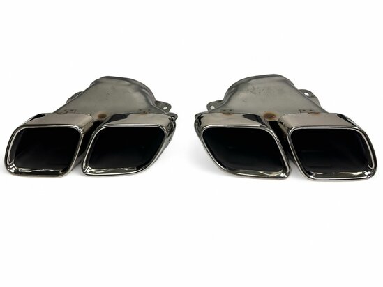 Sport Diffuser geschikt voor Mercedes V167 GLE Klasse SUV AMG-Line + uitlaatstukken Chrome