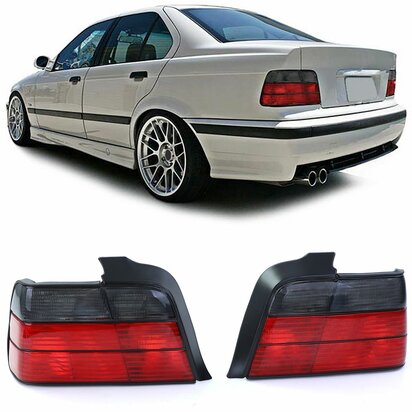 bmw-e36-sedan-achterlichten-Rood-Zwart-1990-1999
