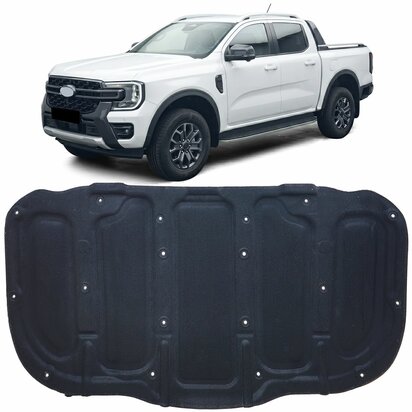 Ford-Ranger-T9-Motorkap-Isolatiemat-Zwart-