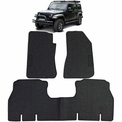 Rubberen-Automatten-Jeep-Wrangler-JL-All-Weather-Vloermatten-Zwart
