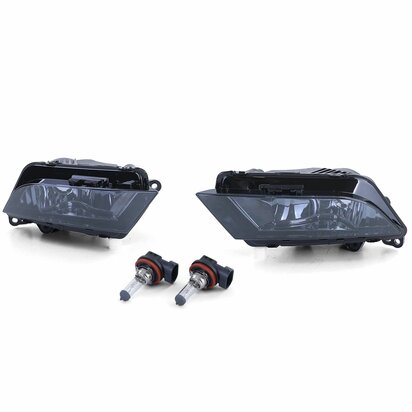 Mistlamp Set Zwart Smoke Seat Ibiza Leon Toledo incl. Lampen