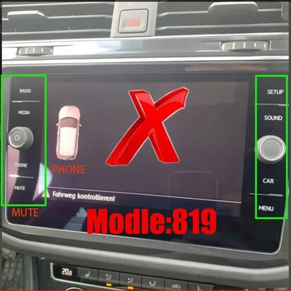 Achteruitrijcamera Geschikt Voor Volkswagen Tiguan MK2 MQB met Dynamische Lijnen