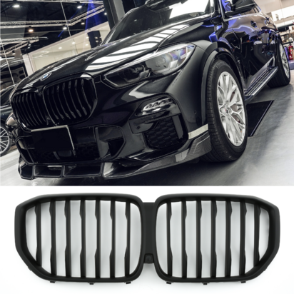 Bmw-X5-G05-Sport-Grill-Enkele-Spijl-Mat-Zwart