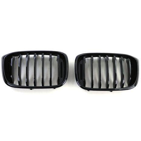 Bmw X3 G01 Sport Nieren / Grill Hoogglans Enkele Spijl Hoogglans Zwart