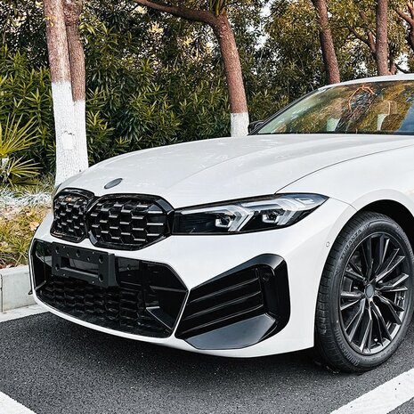 Bumper Spoiler Flaps Grill Glans Zwart Geschikt Voor Bmw 3 Serie G20 G21 LCI M Pack vanaf 