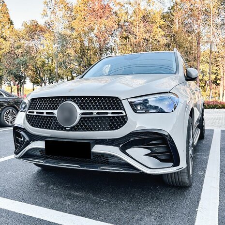 Bumper Spoiler Flaps Grill Glans Zwart Geschikt Voor Mercedes V167 C167 GLE met AMG pakket vanaf 2023
