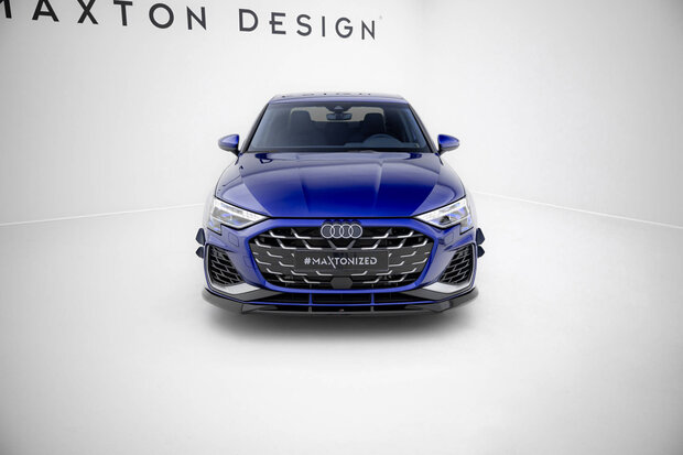 Maxton Design Audi A3 8Y S Line / S3 8Y Facelift Splitter Voorspoiler Spoiler Versie 1