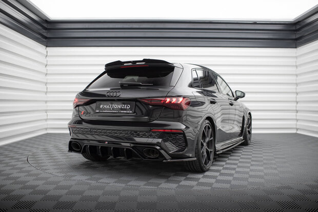 Maxton Design Audi A3 / A3 S Line / S3 Sportback 8Y Facelfit Achterklep Spoiler Extention Versie 2