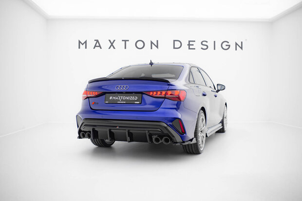 Maxton Design Audi S3 8Y Facelift Rear Valance Spoiler Diffuser