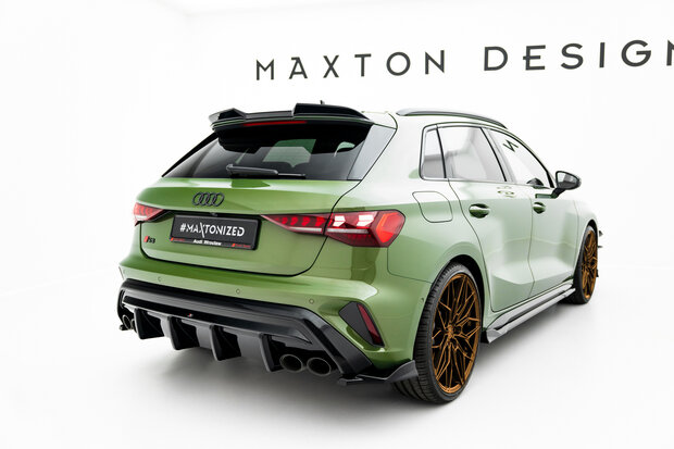 Maxton Design Audi S3 8Y Sportback Facelift Rear Valance Spoiler Diffuser