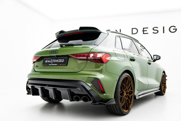 Maxton Design Audi S3 8Y Sportback Facelift Rear Valance Spoiler Diffuser