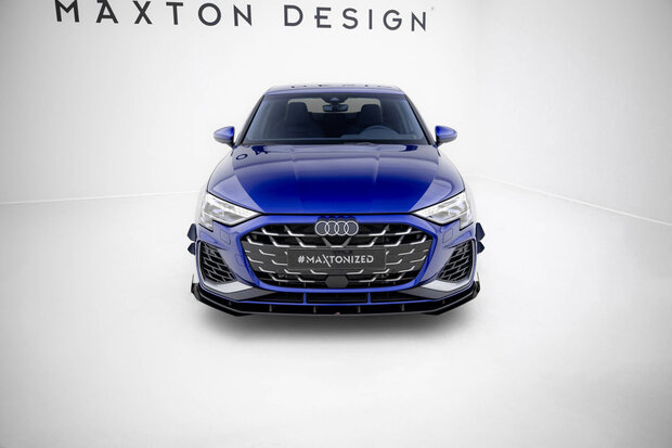 Maxton Design Audi A3 8Y S Line / S3 8Y Facelift Splitter Spoiler Pro Street Versie 1 + Flaps