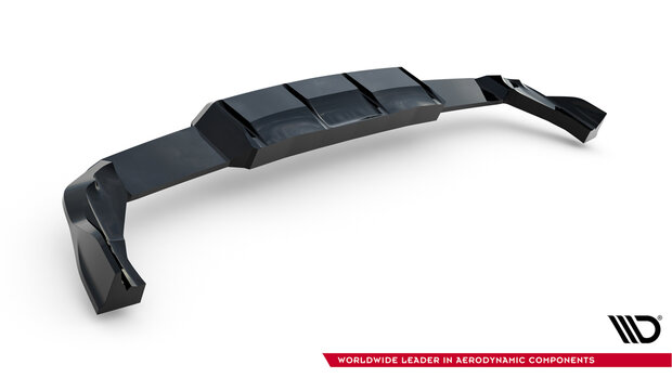 Maxton Design Rear Splitter Diffuser Vertical Bar Geschikt Voor Volkswagen Golf 8 R Facelift Versie 1