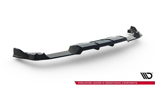 Maxton Design Rear Splitter Diffuser Vertical Bar Geschikt Voor Volkswagen Golf 8 R Facelift Versie 1