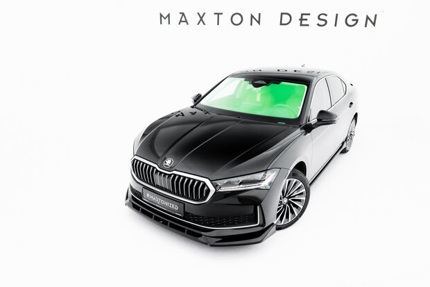 Maxton Design Skoda Superb Mk4 Splitter Voorspoiler Spoiler Versie 2