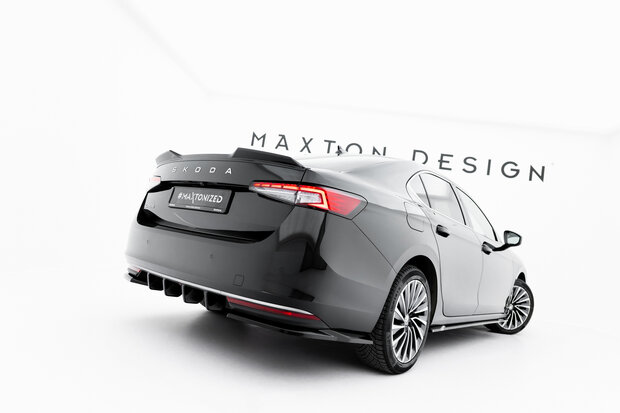 Maxton Design Skoda Superb Mk4 Rear Side Splitters Versie 1