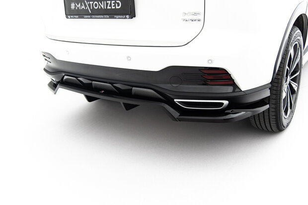 Maxton Design MG HS Mk2 Rear Splitter Vertical Bar Versie 1