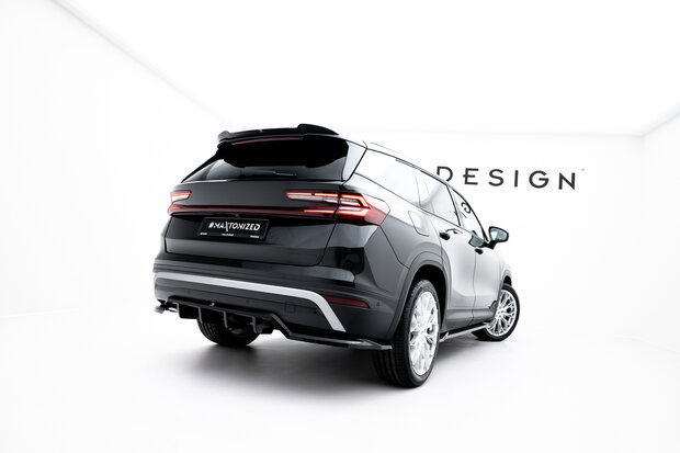 Maxton Design Skoda Kodiaq MK2 Rear Splitter Vertical Bar Versie 1