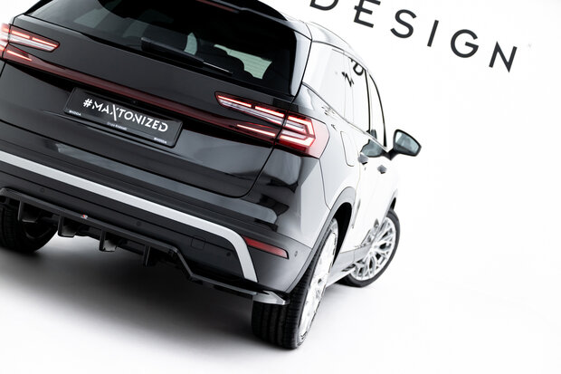 Maxton Design Skoda Kodiaq MK2 Rear Splitter Vertical Bar Versie 1
